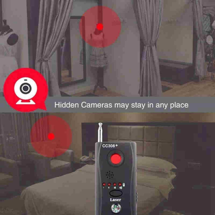 CC308 Full Range Camera Laser Detector Mini Wireless Camera Signal GSM Device Finder CC308 Full Range Camera Laser Detector Mini Wireless Camera Signal GSM Device Finder